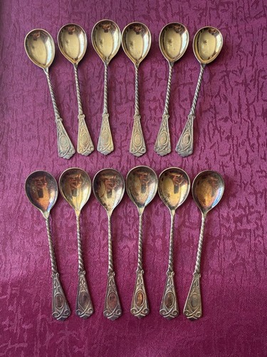 12x mokkalöffel 875 silber - 12x,