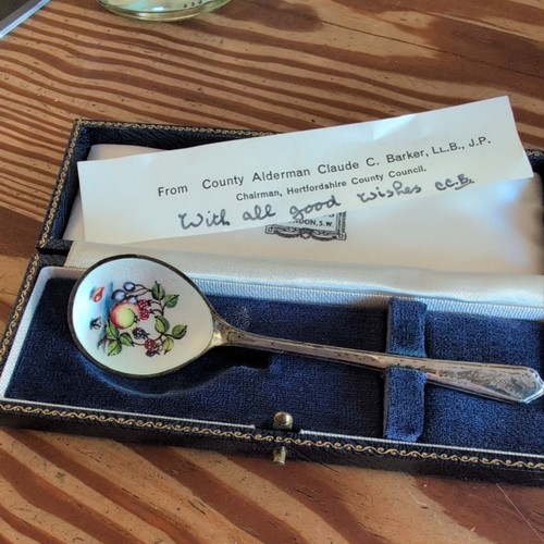 Löffel emaille silber - x,