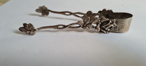 Zuckerzange 835er silber - zuckerzange,