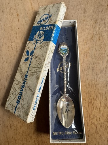 Andenkenlöffel silber 800er - andenkenlöffel,