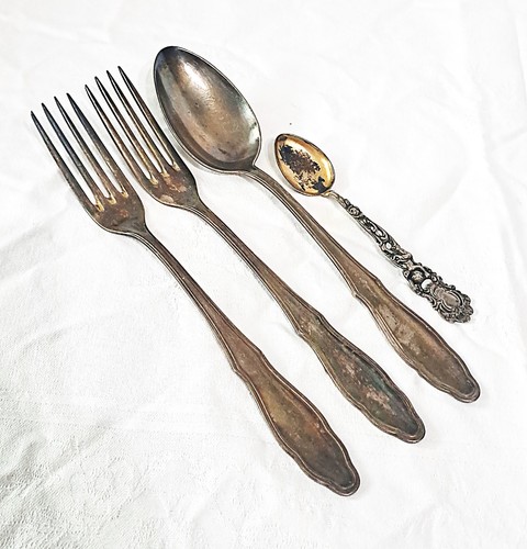 Silber besteckteile - -, 4