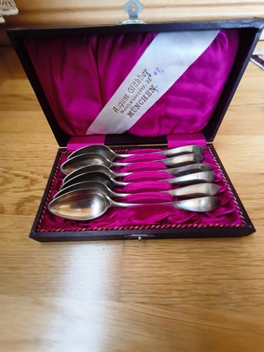 Silber kaffeelöffel von - , 6